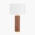 Pacific Lifestyle Carrara Ceramic Tall Table Lamp - Wood Effect