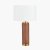 Pacific Lifestyle Carrara Ceramic Tall Table Lamp - Wood Effect