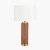 Pacific Lifestyle Carrara Ceramic Tall Table Lamp - Wood Effect