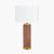 Pacific Lifestyle Carrara Ceramic Tall Table Lamp - Wood Effect