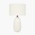 Pacific Lifestyle Erika White Vintage Textured Ceramic Table Lamp