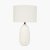 Pacific Lifestyle Erika White Vintage Textured Ceramic Table Lamp