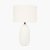 Pacific Lifestyle Erika White Vintage Textured Ceramic Table Lamp