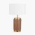 Pacific Lifestyle Carrara Ceramic Table Lamp - Wood Effect