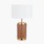 Pacific Lifestyle Carrara Ceramic Table Lamp - Wood Effect