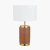 Pacific Lifestyle Carrara Ceramic Table Lamp - Wood Effect