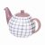 Siip Gingham 2 Cup Teapot Purple