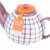 Siip Gingham 2 Cup Teapot Purple