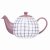 Siip Gingham 2 Cup Teapot Purple