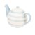 Siip Wide Horizontal Stripe 6 Cup Teapot Blue