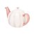 Siip Wide Vertical Stripe 6 Cup Teapot Pink