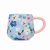 Cath Kidston Painted Pansies Blue Twisted Handle Billie Mug