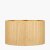 Pacific Lifestyle Stellan Slubbed Faux Silk Gold Lined Cylinder Lampshade 45cm - Gold
