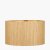 Pacific Lifestyle Stellan Slubbed Faux Silk Gold Lined Cylinder Lampshade 45cm - Gold