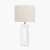 Pacific Lifestyle Block Ceramic Tall Table Lamp - White