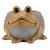 Flamboya Woodstone Frog Planter