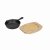 Artes Cast Iron Mini Fry Pan with Board 11cm