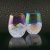BarCraft Set of 2 Iridescent Glass Tumblers