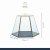 Artes Glass Serving Cloche with Slate Base