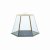 Artes Glass Serving Cloche with Slate Base