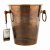 BarCraft Stainless Steel Champagne Bucket with Iridescent Copper Finish