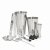 BarCraft 8 Piece Boston Barware Set with Hammered Finish