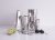 BarCraft 8 Piece Boston Barware Set with Hammered Finish