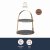 Artes 2-Tier Brass Cake Stand with Round Slate Serving Platters