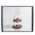 Artes 2-Tier Brass Cake Stand with Round Slate Serving Platters