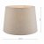 Laura Ashley Bacall Linen Empire Drum Shade Silver 20cm/8 inch