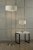 Laura Ashley Sorrento 3 Light Floor Lamp Satin Nickel with Natural Shade
