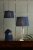 Laura Ashley Hemsley Pleated Silk Empire Drum Shade Blue 35cm/14 Inch