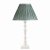 Laura Ashley Tate Wooden Table Lamp Distressed Off White Base Only