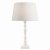 Laura Ashley Tate Wooden Table Lamp Distressed Off White Base Only
