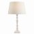 Laura Ashley Tate Wooden Table Lamp Distressed Off White Base Only