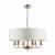 Laura Ashley Sorrento 6 Light Pendant Antique Brass with Ivory Shade