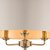 Laura Ashley Sorrento 3 Light Floor Lamp Antique Brass with Ivory Shade