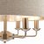 Laura Ashley Sorrento 6 Light Pendant Satin Nickel with Natural Shade