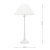 Laura Ashley Cordwell Table Lamp Matt White with Shade