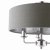 Laura Ashley Sorrento 3 Light Semi-Flush Polished Nickel with Charcoal Shade
