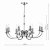 Dar Murray 8 Light Dual Mount Pendant Polished Chrome