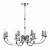 Dar Murray 8 Light Dual Mount Pendant Polished Chrome
