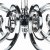 Dar Murray 8 Light Dual Mount Pendant Polished Chrome