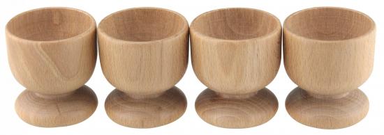 Apollo Housewares Beech Egg Cup Set of 4