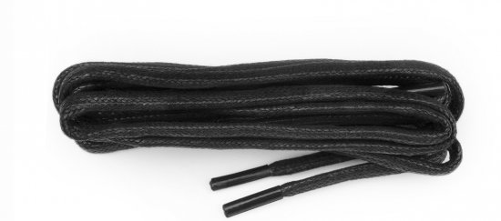 Shoe-String Black 75cm Waxed Round