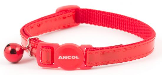 Ancol Gloss Reflective Cat Collar Red