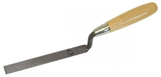 C.K Finger Trowel Half Round 13mm Carbon Steel Wood Handle 175mm