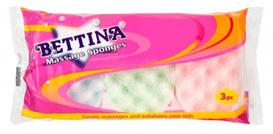 Bettina Massage Sponges (Pack of 3)