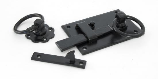 Black Cottage Latch - RH