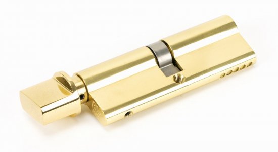 Lacquered Brass 45/45 5pin Euro Cylinder/Thumbturn
